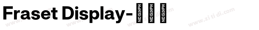 Fraset Display字体转换 Fraset Display字体转换